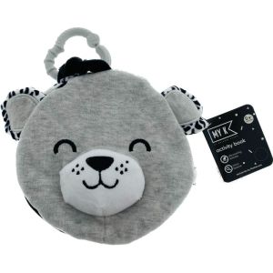 Mothercare Black & White Bear Stroller Hanging Cloth Book
