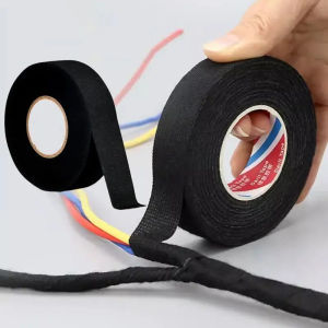 15m Electrical Tape Heat-resistant Flame Retardant Tape Automotive Fabric Cloth Tape Waterproof Cable Organizer Adhesive Tapes