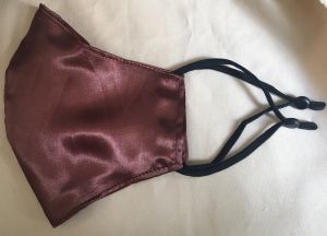 Silk Satin Face Mask (washable/reusable) with adjustable earloops for fashionable men and women