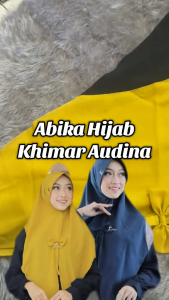 Baru Hijab Abika Khimar Audina AB 229 Kerudung Khimar Bubble Crepe Premium