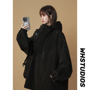 Áo Khoác Ngoài Chống Gió Chống Thấm Nước Rộng Rãi Cho Nữ Mùa Xuân Thu Mới Cỡ Lớn Ngoài Trời Công Sở Thể Thao Áo Khoác Bóng Chày Thời Trang