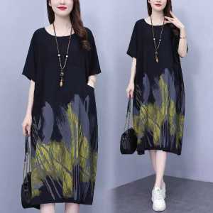 Stylish Retro Long Sleeve Midi Dress for Women High Waist Polyester Casual Design with Pocket Perfect for Summer