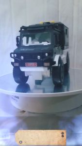 Diecast Miniatur Mainan Mobil Mobilan Mercedez Unimog Police Sound & Light