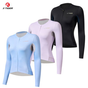 Áo Đi Xe Đạp Dài Tay Dành Cho Nữ X-TIGER Áo Đi Xe Đạp Thoáng Khí Chống Tia Cực Tím Có Túi Cho Mùa Xuân Mùa Thu Đi Xe Đạp