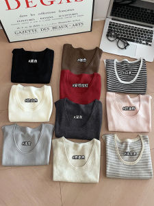 Womens Wool Blend Sleeveless Vest with Wide Strap Inner Wear Base Layer Autumn Winter Fashion Backless Outerwear Top