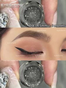 Kính Áp Tròng Màu EYESHARE 2 Chiếc Màu Nâu Chất Liệu HEMA Dùng Hàng Năm Đường Kính 14.0/14.2/14.5mm