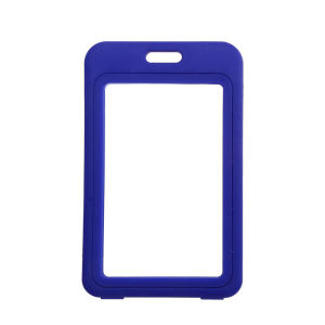 1pc Cute Double Sided Transparent ID Card Holder Waterproof Name Badge Holder Horizontal Id Badge Holder