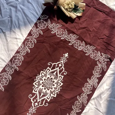 Bedong Bayi Halus Panjang 160cm Motif Batik Bunga Matahari