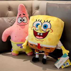 Original Peluche Spongebob Patrick Star Eugene H. Krabs Gary the Snail Plush Toy Throw Pillow Xmas Decorations Birthday Gift