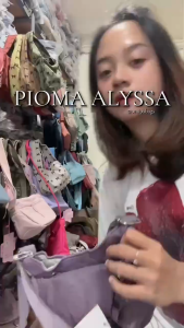 OMIPABAGS  Pioma Alyssa Logo Polos Tas Selempang Bahu Wanita Slingbag Mini Antiair