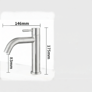 ZHENTAIYUAN | Stainless Steel Cold Water Faucet for Vanity
