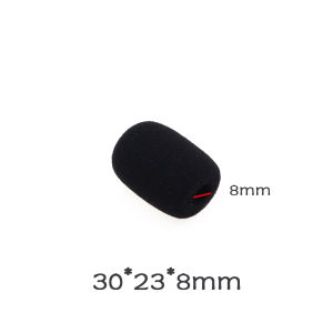 10PCS Black Microphone Dedicated Set Headset Replacement Foam Headset Mic Cover Microphone Windscreen Headset Sponge