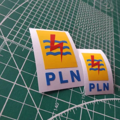 stiker cutting timbul logo pln