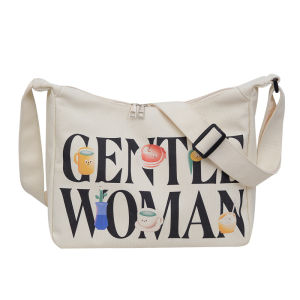 Casual Large Capacity 2024 Womens Summer Fashion Shoulder Bag Minimalist Versatile Canvas Dumpling Bag School Bag for College Students