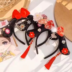 Cài Tóc Cách Cách Tua Rua Trung Hoa Cho Bé Gái #Phụ Kiện Tóc Bé Gái # Băng Đô Tóc