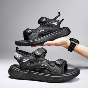 Youth Summer Sandals Breathable Soft Bottom Beach Shoes Anti-Slip Casual Slip-On Boys Sandals Large Childrens Outdoor Wear