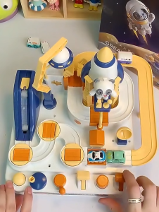 Dinosaur Adventure Track Toy Set Rail Car Model Set Mechanical Track Adventures Race Car Racetracks Playset Train Car Racing Kids Children Toys Gift