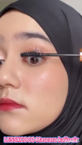 Waterproof Mascara Long Lasting Natural Curling Eye Lash Makeup Mascara Waterproof Long Lasting Volumizing Lengthen Eye Lash Makeup Ultimate 8D Thick Mascara Waterproof MakeUp Black Tahan Anti Air Long Lasting Tahan 36 Jam Mascara Cosmetic-10ML