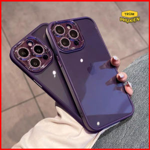 Ốp lưng nhũ đá bảo vệ camera gắn cho iPhone 15 Pro Max 14 Pro Max 14 Pro 13 Pro Max 12 Pro Max 11 Pro Max siêu đẹp sang trọng