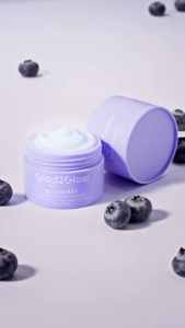 Glad2Glow Blueberry Ceramide Moisturizer 30g Repair & Smooth Skin Barrier Calms Redness & Acnes Control Oil Maintain Skin Hydration Facial Cream