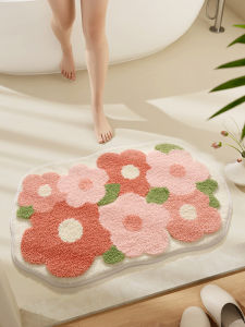 Thảm Phòng Tắm Hoa Thấm Hút Nước Thảm Phòng Tắm Chống Trượt Thảm Đi Vào Phòng Tắm Thảm Phòng Tắm Trang Trí Nhà Cửa Thảm Thảm