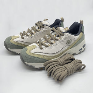 Suitable for Skedge Original Special Shoelaces DLites Mens and Womens Dad Shoes Black and White Semicircle Shoelace Pink