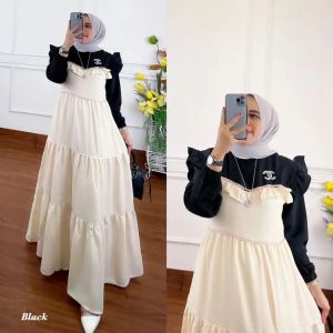 Baju Populer Kenza Dress: Model Kekinian & Bahan Crinkle LD 110 CM PB 135 CM