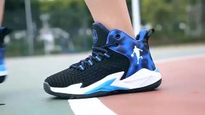 SENMA Basketball Shoes For Kids Boys High-Top Sneakers Korean Sport Shoes Rubber Shoes Size 29-40