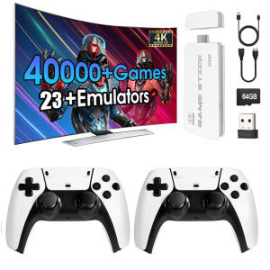 40000 video game M15 4k pro game stick 64g console 2.4g double wireless 4k controller retro game TV stick classic games retro