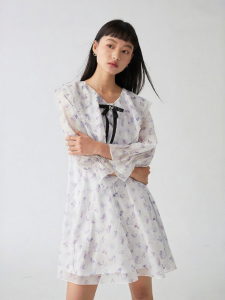 Vero Moda | Summer Clearance Sweet Young A-line 3/4 Sleeve Spandex Chiffon Doll Dress