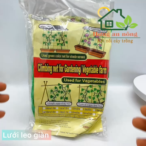 Lưới làm giàn leo cho tất cả cây thân leo mỗi ô kéo giãn 10cm  có nhiều size xem trong mô tả