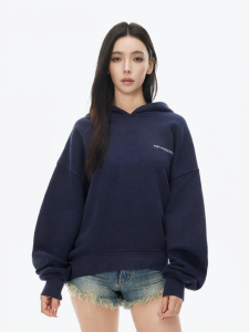 ANN ANDELMAN | Classic Solid Color Hooded Sweatshirt