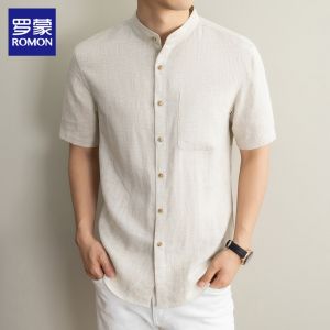 ROMON | Lightweight Breathable Retro Shirt for Men
