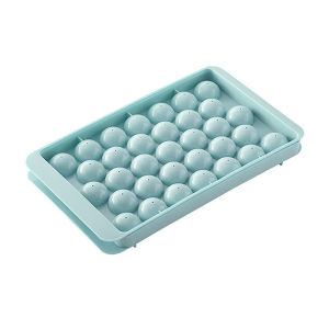 Khay Làm Đá Viên Tròn 3D Có Nắp Khuôn Làm Đá Hình Kim Cương Bằng Nhựa Dụng Cụ Làm Đá Viên Cầu Tự Làm Dụng Cụ Nhà Bếp