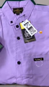 Kemeja Pria Lengan Pendek Basic Motif Polos Terbaru 2025