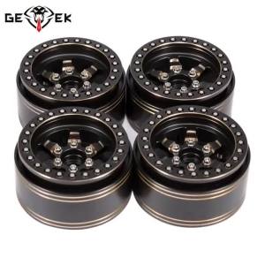 239g/pcs Brass 1.9 Beadlock Wheel Rims with Scale Hardware for 1/10 RC Crawler LCG Chassis SCX10 Pro VS4 VRD Carbon Kit TRX4 D90
