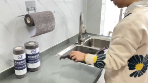 22cm Cleaning Pans Dishwashing Wear resistant Double sided Metal Steel Wire Scrubber Household