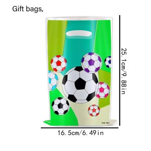 Hasbro | 10/30/50Pcs Soccer Gift Bags Soccer Goodie Bags Football Theme Gift Bags for Birthday Party Favors Sports Events Gathering Decor