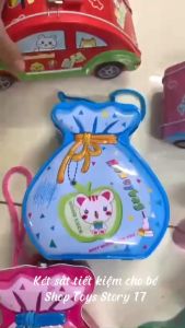 Két sắt mini - két tiết kiệm hình ngựa Pony Ngôi Nhà Xe hơi túi tiền với màu sắc tươi sáng dễ thương cho bé