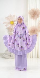 MUKENA KATUN ANAK TAS BULAT KUROMI / KUROMI RAYON 2IN1 / RAINBOW SMILE TAS BULAT / MY MELODY PINK