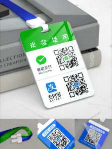ZHICAIYOU | Biển QR Code Hai Mặt cho WeChat Alipay Nhà Hàng Quán Cà Phê