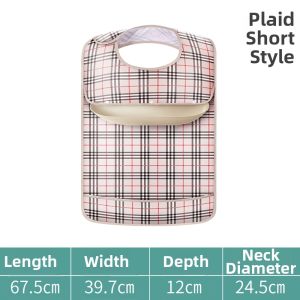 Large Size Waterproof Saliva Bibs for Elderly People Adult Feeding Bibs Dinner Aprons for Elderly Special Use Food Catching Bibs