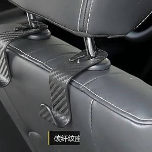 Móc Treo Đồ Sau Ghế cacbon Có Logo Hãng Xe Sang Trọng Tiện Lợi