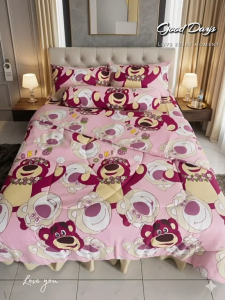 Cute & Fun Cartoon Design Kids Love💕Includes Bedsheet Pillowcase & Duvet Cover