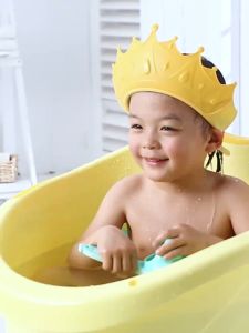 เด็กวัยหัดเดิน หมวกสระผม 6 เดือน ปรับได้ หมวกแชมพูป้องกันหูและหูกัน