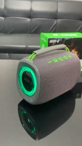 ลำโพงบลูทูธ รุ่น GD-123 มีสายหิ้วพกพาง่าย รองรับ TF USB P.M.P.O 100W เสียงดีเบสแน่น กำลังขับ12W ลำโพงยอดฮิต ความจุแบตเตอรี่2400mAh ปรับ-ปิดไฟได้