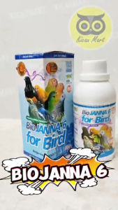 Kicau Mart Vitamin Obat Burung Biojanna 6 B6 For Bird Penambah Stamina Power Gacor Daya Tahan Tubuh Mental Tempur Atasi Lesu Macet Bunyi Untuk Lovebird Kenari Kacer Murai Pleci Anis Cucak Dll VTNBJNB