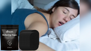 XIMONTH Anti Snore Patch – Improve Sleep Quality Naturally Assisted Breathing Support Helps Enhance Breath Ability Reduce Snoring & Nasal Congestion – Black Disposable Stickers for Night Use