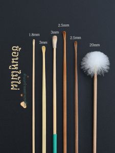 Professional เครื่องมือทําความสะอาดหูขนาดใหญ่ขนาดกลางขนาดเล็กไม้ไผ่ไม้ช้อนหูสําหรับ Ear Wax Removal Home Personal Care อุปกรณ์เสริม