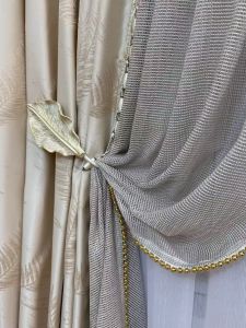 Móc Rèm Lá Phong Sáng Tạo Mới Không Cần Dây Thắt Rèm Trang Trí Tường Phòng Ngủ Phòng Khách Kiểu Mỹ Đồng Quê